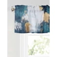 thumbnail image 6 of Valances for Windows Abstract Graffiti Art Rod Pocket Cafe Window Treatments Valance Curtains for Kitchen Bathroom Laundry Basement Windows 42"x18", 6 of 9