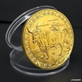 thumbnail image 2 of Set de 12 monedas conmemorativas del zodíaco con Astrology De en tono dorado, 2 of 3