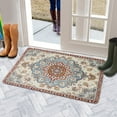 thumbnail image 5 of Boho Light Blue Carpet Door Mat 30 X 17 Inch Welcome Doormat Indoor Outdoor Entrance Floor Mat Non Slip Spring Summer Decor Rubber Mats, 5 of 6