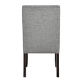 thumbnail image 3 of New Classic Furniture Faust Solid Wood Dining Chair in Gray (Set of 2), 3 of 7