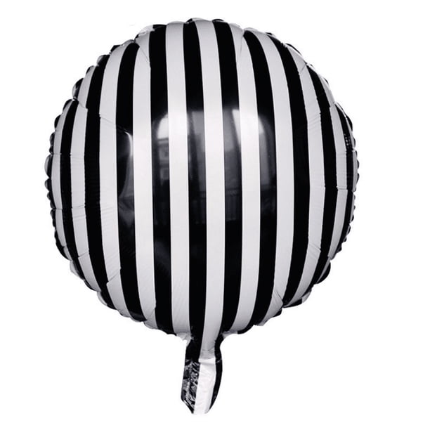 Globo de tablero de ajedrez Globo de papel de aluminio Globo a cuadros blanco y negro para suministro de decoración de fiesta temática de carreras, 18 pulgadas (12) Ormromra HMHZ962-2
