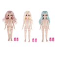 thumbnail image 1 of Parte Del Cuerpo De La Muñeca Femenina Articulada 3x 21 Para Piezas De Repuesto De Muñeca BJD De 28 Cm Baoblaze Cuerpo de muñecas BJD de 28cm con cabeza, 1 of 8