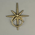 thumbnail image 4 of Zeckos Gold Cast Iron Decorative Starburst Door Knocker 5 inches, 4 of 5