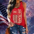 thumbnail image 5 of XIYON Tank Tops For Women Independence Day 250 Years Sleeveless Tank Top For Everyday Wear Comfortable Stretchy Basic With Fashion Design Trendy Going Out Tops, 5 of 5