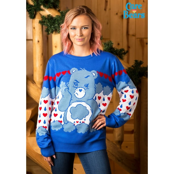 Grumpy Bear Adult Care Bears Ugly Christmas Sweater Walmart