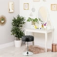 thumbnail image 6 of ZenStyle Black Swivel Stool – Adjustable Height Salon & Vanity Chair with Metal Frame, 6 of 9