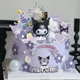 thumbnail image 2 of Kulomi Girl Cake Decoration Cartoon Sanrio Melody Cute Girl One-year-old Dessert Table Plug-in, 2 of 4