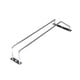 thumbnail image 3 of Yuarrent Sola debajo del gabinete Stemware Rack Barra de cocina Alambre de acero inoxidable Soporte para colgar copas de vino Almacenamiento y organización del hogar 35cm Yuarrent HA0679-02B, 3 of 6