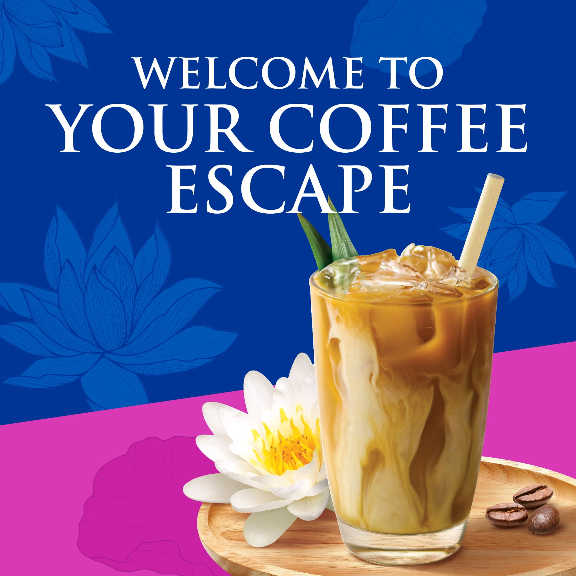 Coffee mate White Lotus Thai Iced Cold Liquid Non-Dairy Coffee Creamer, 28 fl oz