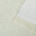 thumbnail image 6 of Uptown Home Beige Solid Heavy Linen Textured Blackout Curtain for Bedroom Living Room Office, Grommet, 50"x63"x2, 6 of 6