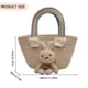 thumbnail image 3 of Bolso de mano para mujer, bolsos de paja, bolso de mano de verano, bolso de mano tejido para playa para mujer (Beige), 3 of 7