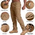 thumbnail image 4 of liyiyiyia Mens Pants Cargo Lightweight Outdoor Hiking Pants Construction Work Pant Mens Rip Stop Trousers, 4 of 9