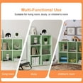 thumbnail image 4 of KZElegy 6 Cube Shelf Anti-Tip Design Storage Open Bookshelf,Wood Cube Organizer Toy & Display Shelves for Living Room Bedroom,Green(1PS), 4 of 11