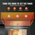 thumbnail image 2 of KFFKFF Solo Wall Oven, 24" Electrically Integrated Wall Oven with Half a Dozen Cooking Capabilities, 2.68 Cubic Ft Electric Wall Ovens with Timing Device, 2000W Electric Oven, 2 of 9