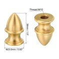 thumbnail image 2 of Uxcell M10 Thread Lamp Finial Cap Knob, Brass Lamp Shade Harp Top Screw Caps Decoration Light Fixture 23.5x38mm, 2 of 6