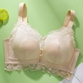 thumbnail image 6 of Odbmxy Lace Plus Size Womens Bras Push up Wireless Women's Bras and Underwear Solid Beige Full Coverage Everyday Bras, 6 of 6