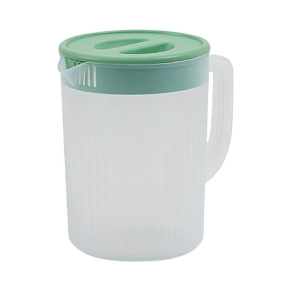 Plastic Pitchers with Lid,Heat Resistant Water Pitchers with Handle and Lid for Coffee,Juice,Milk,Sweat Tea,Hot Cold Beverages,Ice Tea Kettle,Juice Beverage Jar,Fridge Water Pitcher Jug Cold Kettle