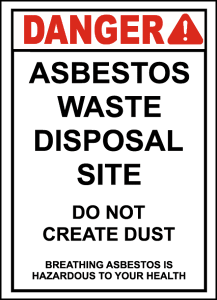 warning ASBESTOS health and safety signs/stickers DANGER first aid, 