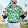 thumbnail image 6 of Balery Christmas French Bulldog Baseball Jersey for Men Casual Button Down Shirts Short Sleeve Active Team Sports Uniform-X-Large, 6 of 9