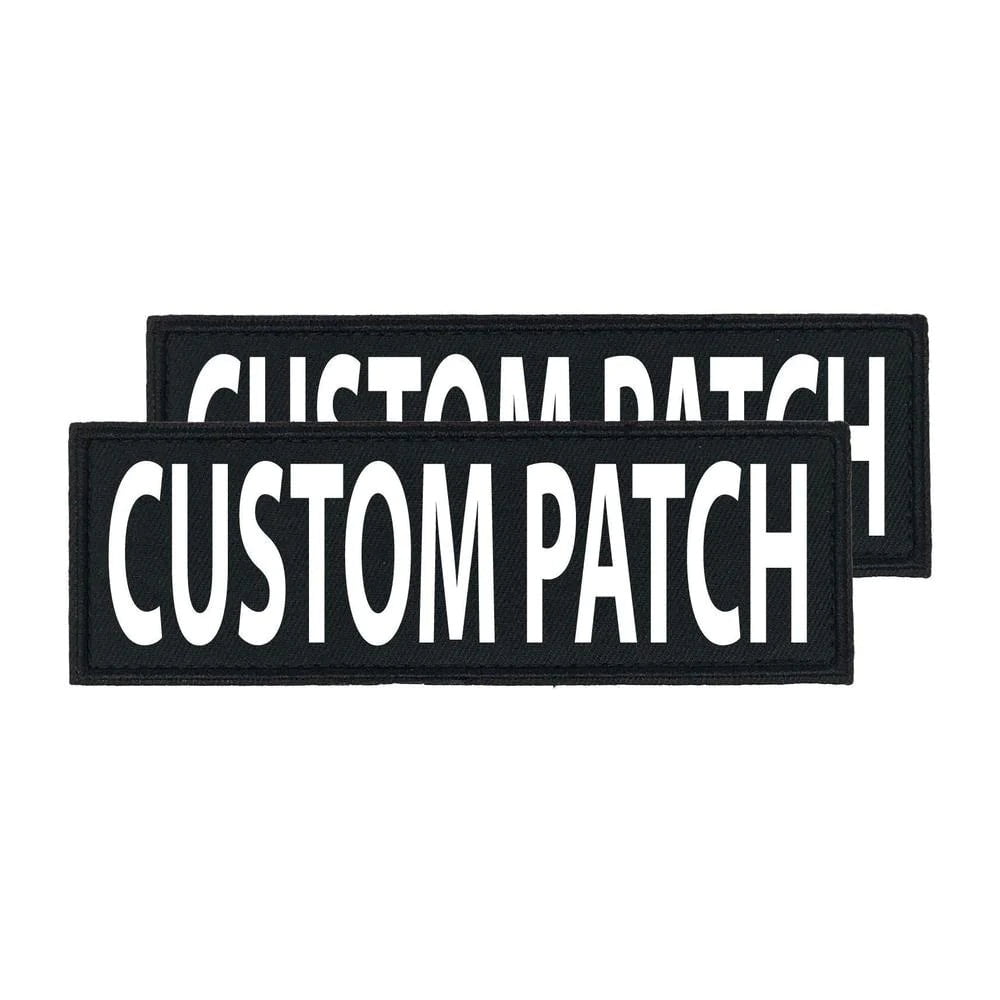 Custom Personalized Removable Patch (2 per pack) Tag For Dog Harness and Collar