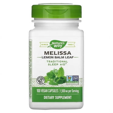 Nature's Way Melissa Lemon Balm Leaf - 100 Vegan Capsules