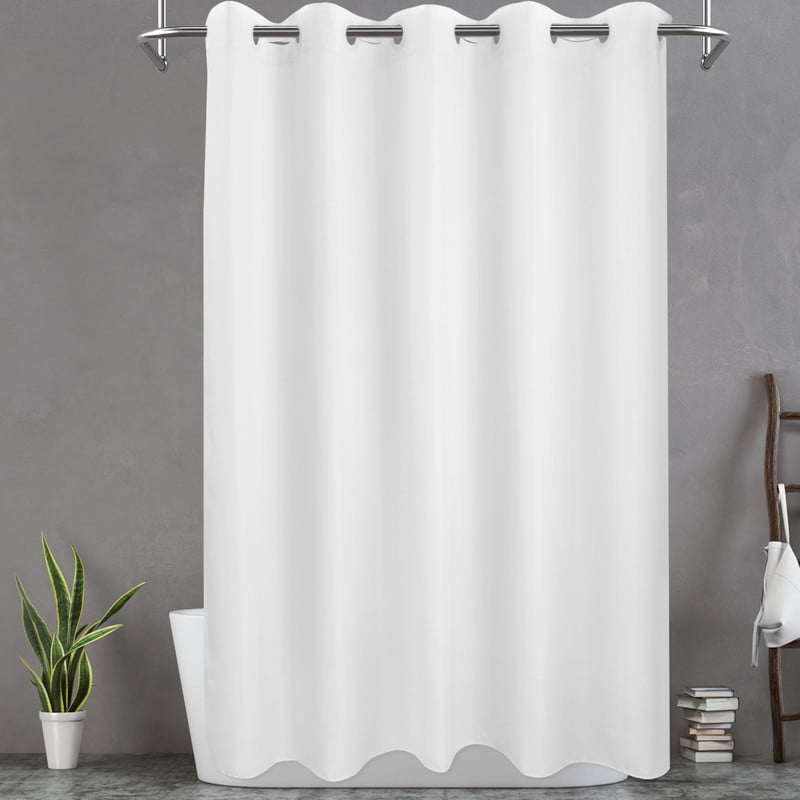Barossa Design Extra Long Fabric Shower Curtain Liner Waterproof with ...