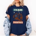 thumbnail image 2 of Crawford Last Name Retro Family Name Crawford Boxing T-Shirt, Multicolors, Size S-5XL, 2 of 5
