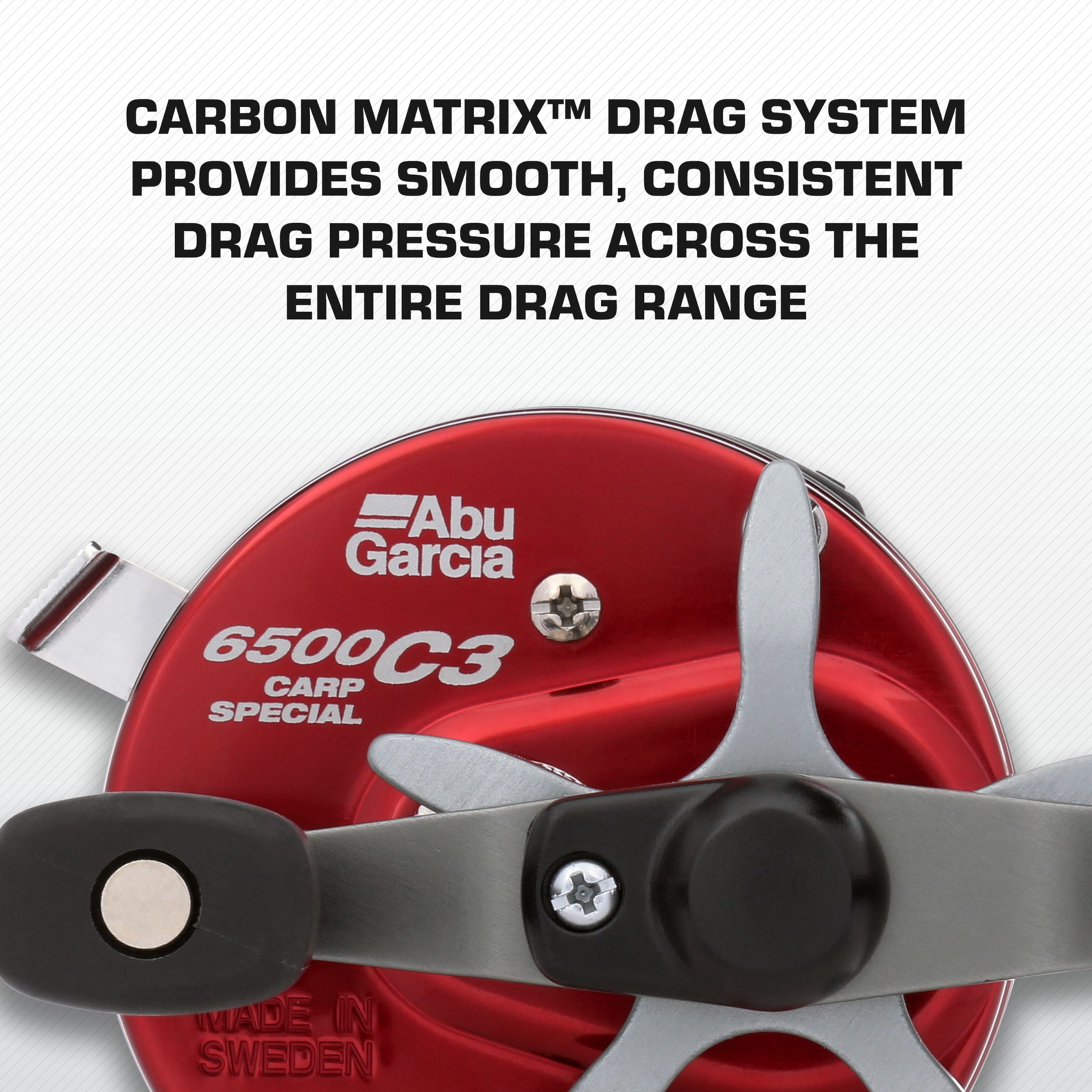 Abu Garcia C3 Carp Special Round Reel, 6500 Size Fishing Reel