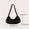 thumbnail image 4 of LNGOOR Large Capacity Canvas Hobo Bag School Bag For Graduate  Teen Girls  Freshman  Sophomore  Junior & Senior In College  University & High School  Perfect For Outdoors  Travel & Back T, 4 of 7