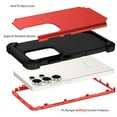thumbnail image 2 of Decase for Samsung Galaxy S25 Ultra Phone Case,Shockproof Three Layer Heavy Duty Soft Silicone Rubber Bumper+Hard Plastic Hybrid Protective Case for Samsung Galaxy S25 Ultra,Red, 2 of 7
