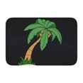 thumbnail image 1 of Alfombra de baño antideslizante supersuave con diseño de palmeras para baño, cocina, dormitorio, hogar, 15,75 x 23,62 pulgadas, 1 of 6