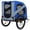 Blue / Grey, variant on Large Folding Bike Trailer for Dogs – 100lb Capacity All-terrain Pet Carrie