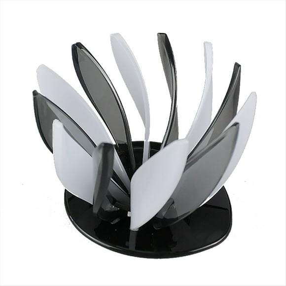 Coffee Filter Drip Hand Brew Coffee Filter Coffee Dripper Spiral Rib Design for 1-4 Cups for Home Office Black + White,1 x Coffee filter (Without filter paper),Black & White