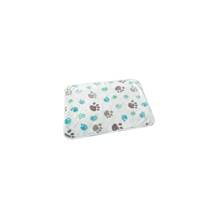 Dog Cat Bed Mat Soft Pet Cushion Pad with Cute Paw Print Washable Pet Blanket 17x23 In Intended for Medium Small Dog Cat