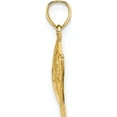 thumbnail image 2 of 14K Yellow Gold 2-D Polished Textured Fish Charm (14.2 X 25.3) Made In United States k7753, 2 of 5