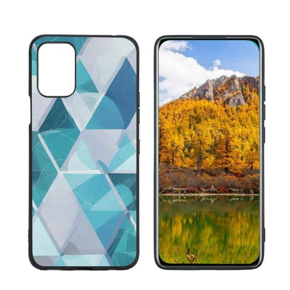 Compatible with LG K62 Phone Case, Geometry-Marble-3 Case Men Women, Flexible Silicone Shockproof Case for LG K62