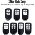 thumbnail image 2 of For Honda Key Fob Cover, Compatible with Honda Civic Fit Accord Pilot Bin Chi Odyssey CR-V CRV URV XRV EX EX-L 2/3/4 Buttons, 2 of 7