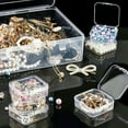 thumbnail image 2 of Stylish 30 Compartment Clear Organizers Box Sturdy Plastic Storage Case Portable for Jewelry Beads Desk Accessories, 2 of 7