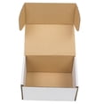 thumbnail image 2 of IVV Mailer Boxes Small 6"L x 4"W x 3"H, 50-Pack, Corrugated Cardboard Box for Moving, Shipping and Storage, White and Yellow, 2 of 10