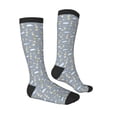 thumbnail image 3 of Fotbe Sleep Rabbit print Women's Men's Novelty Crew Socks Cotton Socks Knee High Socks for Walking,Running,Nurses,Pregnancy, 3 of 9
