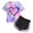 cf7-0610-Light Purple, variant on Girls Shorts Sets Size 5 Kids Kids Girl Clothes Tie Dye Heart Print Short Sleeve Top and Shorts Toddler Girl Summer Outfits Short Set