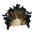 thumbnail image 1 of Tocado de plumas Strade Fareast Limited carnaval caqui, 1 of 8