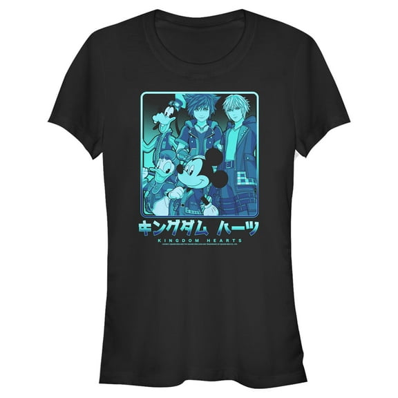 Junior's Kingdom Hearts 3 Heroes In a Box Graphic Tee Black 2X Large