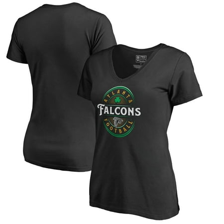 Lucy Store Atlanta Atlanta Falcons NFL Pro Line by Fanatics Branded Women's Forever Lucky V-Neck T-Shirt - Black ()