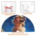 thumbnail image 4 of Sikiie Starry Sky Cloud Dog 30-48 inches {designName} Print Christmas Tree Skirt Snowman Xmas Tree Skirt with Edge Christmas Decorations for Holiday Party30", 4 of 7