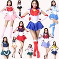 thumbnail image 2 of Disfraz de Sailor Moon Usagi Tsukino para mujer, traje de fiesta de Halloween, talla grande, 2 of 4