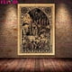 thumbnail image 3 of Las brujas desnudas se llevan bailes con demonios, arte de pared, pintura en lienzo, Satán y el Sabbath, póster impreso, decoración del hogar sin marco, 3 of 4