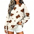 thumbnail image 6 of Guluxicc Women's Graphic Sweatshirts Oversized Pullover Crew Neck Long Sleeve Casual Sweatshirts for Everyday Fall Winter, 6 of 8