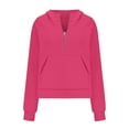 Women's Fashion Hoodies & Sweatshirts Hooded Sweatshirt Women Zippered