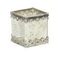 thumbnail image 5 of DecMode  6", 8"H Glam Candlestick, White, 2 - Pieces, 5 of 9